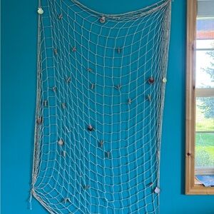 Decorative Seashell Fishing Net for Kids